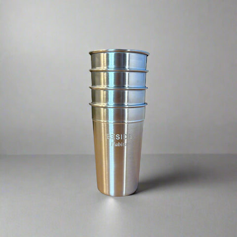 Ensemble de 4 gobelets en acier inoxydable